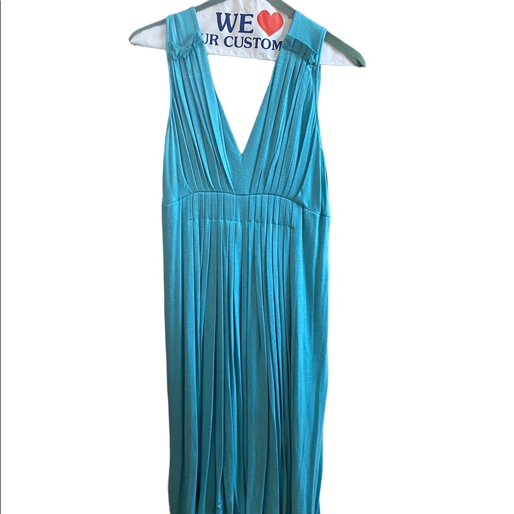 Forever 21 dress - blue dress - small - with double v neck and pleating